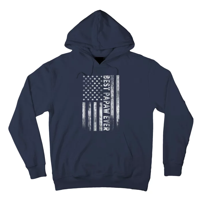 Best Papaw Ever Vintage American Flag Dad Papa Hoodie