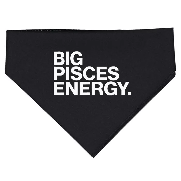 Big Pisces Energy Zodiac Sign Birthday USA-Made Doggie Bandana