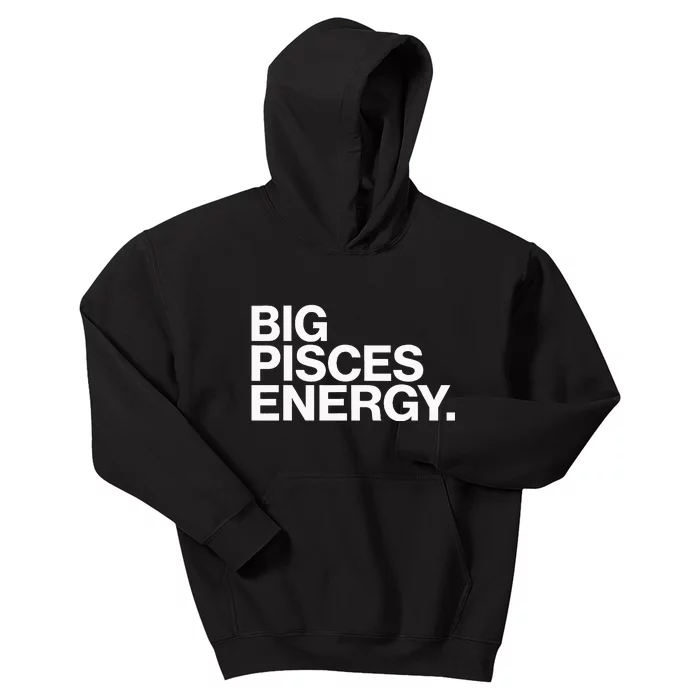 Big Pisces Energy Zodiac Sign Birthday Kids Hoodie