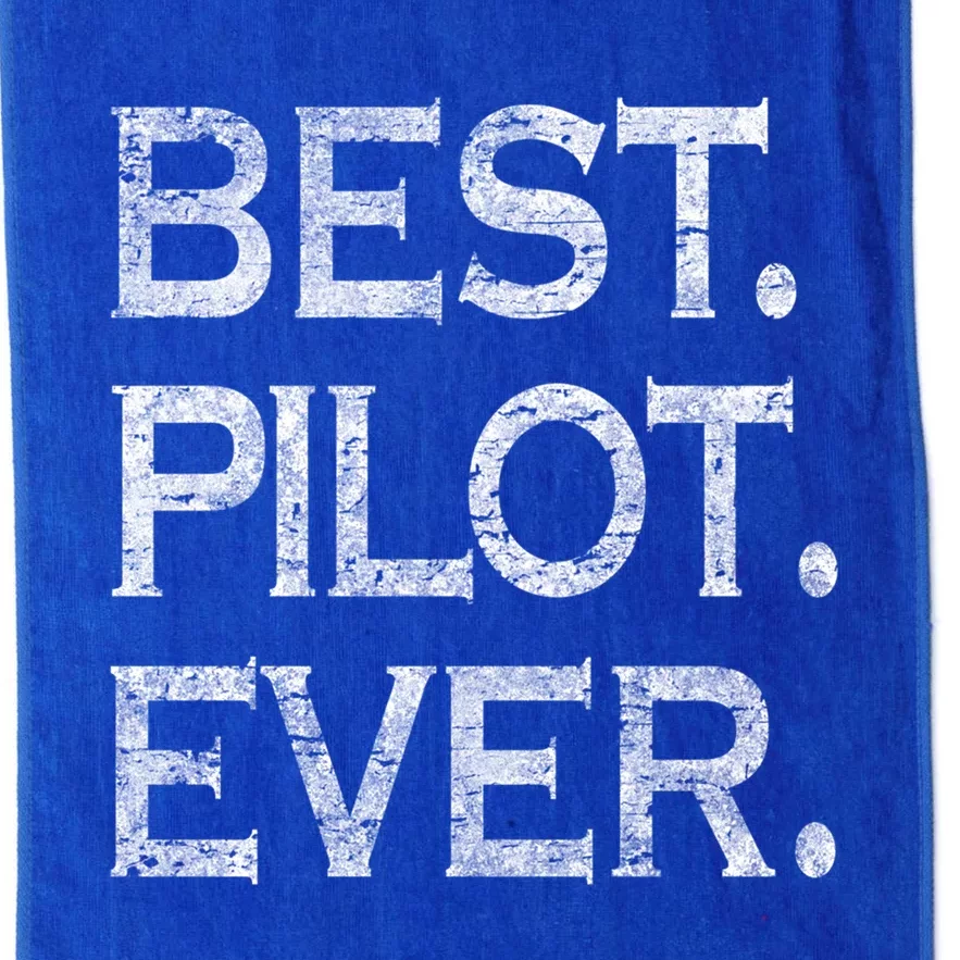 Best Pilot Ever Funny Gift Platinum Collection Golf Towel