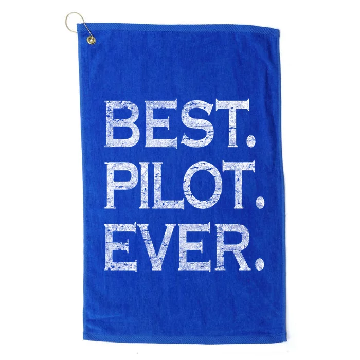 Best Pilot Ever Funny Gift Platinum Collection Golf Towel