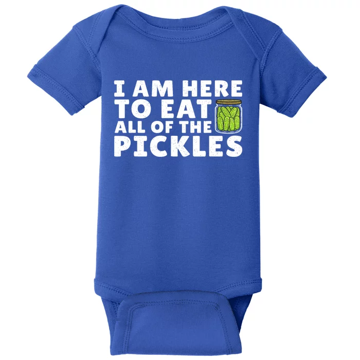 Best Pickle Funny Cucumber Pickle Lover Gift Baby Bodysuit