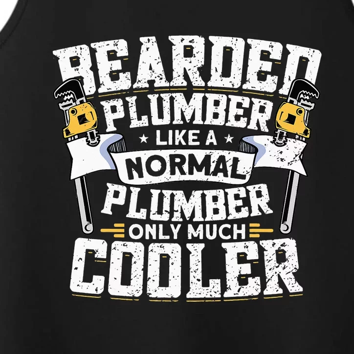 Beared Plumber Funny Plumbing Pipefitters Plumber Performance Tank