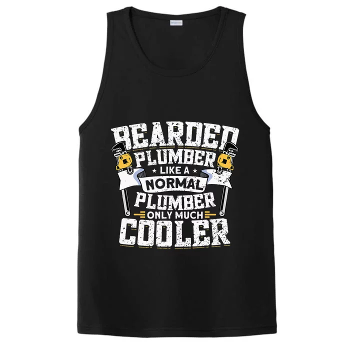 Beared Plumber Funny Plumbing Pipefitters Plumber Performance Tank