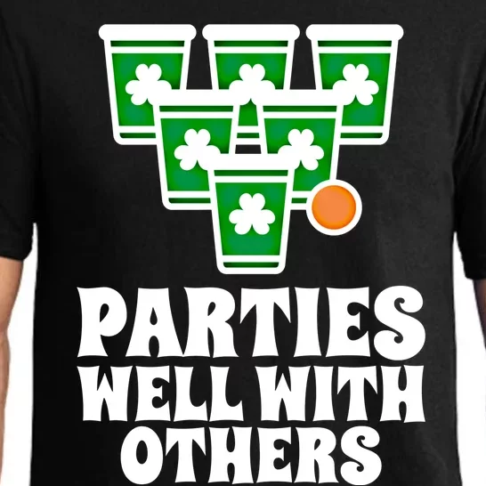 Beer Pong Funny Matching Team St Patricks Day 2020 Gift Pajama Set