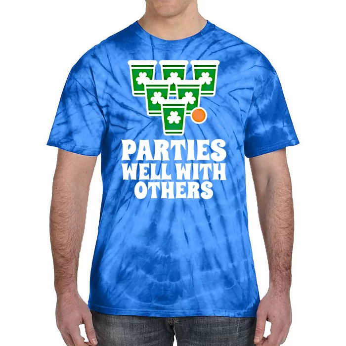 Beer Pong Funny Matching Team St Patricks Day 2020 Gift Tie-Dye T-Shirt