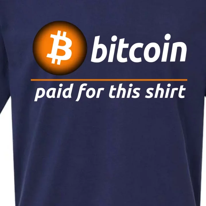 Bitcoin Paid For This, Cool Bitcoin, Cryptocurrency, Bitcoin Crypto, Blockchain Sueded Cloud Jersey T-Shirt