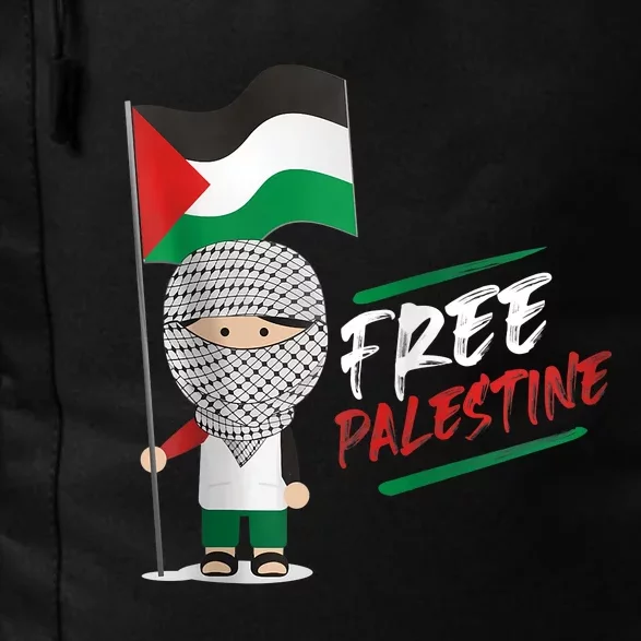 Back Print Free Palestine Flag Keffiyeh Daily Commute Backpack