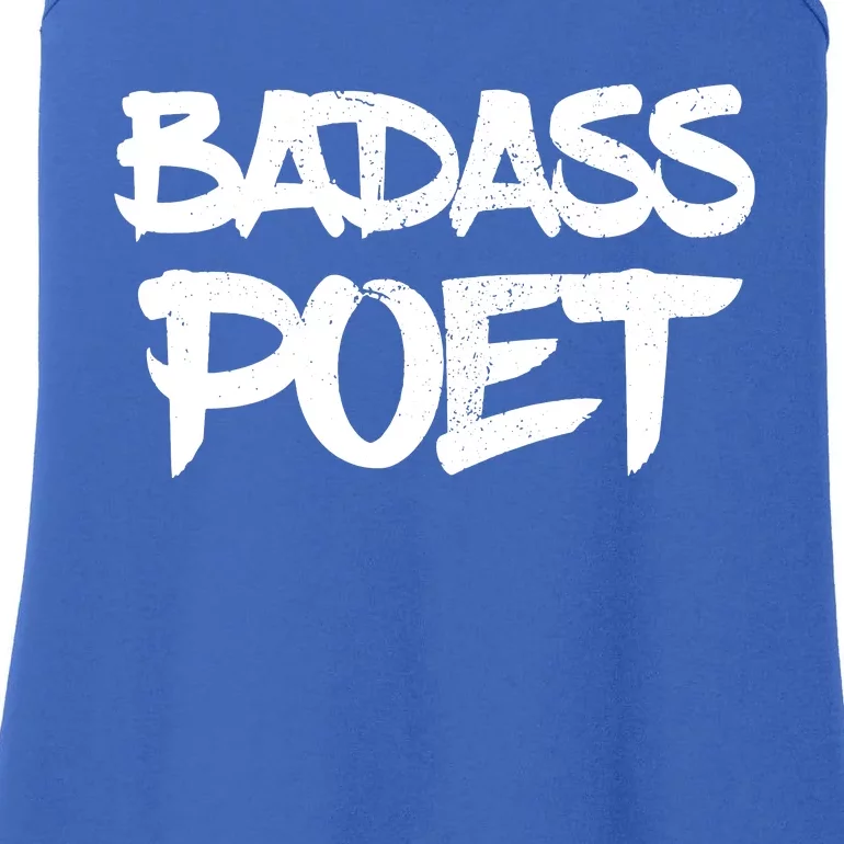 Badass Poet Funny Poetry Slam Literature Writer Gift Ladies Essential Tank