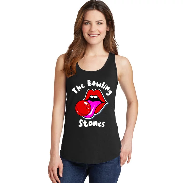 Bowling Player Funny The Bowling Stones Bowling Ball Funny Gift Ladies Essential Tank