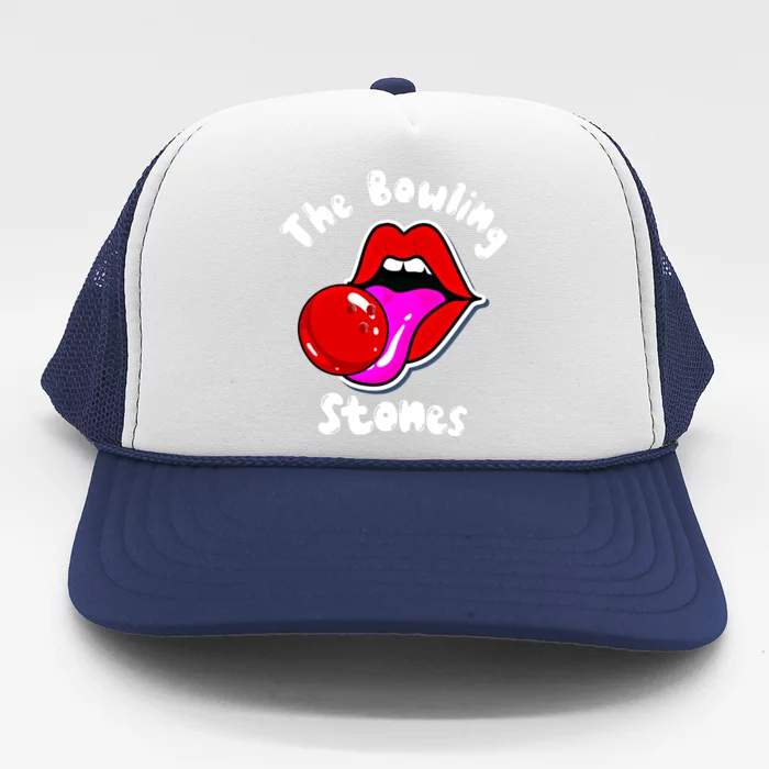 Bowling Player Funny The Bowling Stones Bowling Ball Funny Gift Trucker Hat