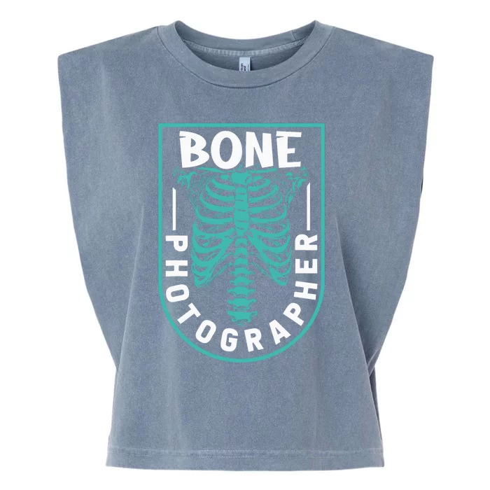 Bone Photographer Funny Radiology Technician XRay Garment-Dyed Women's Muscle Tee