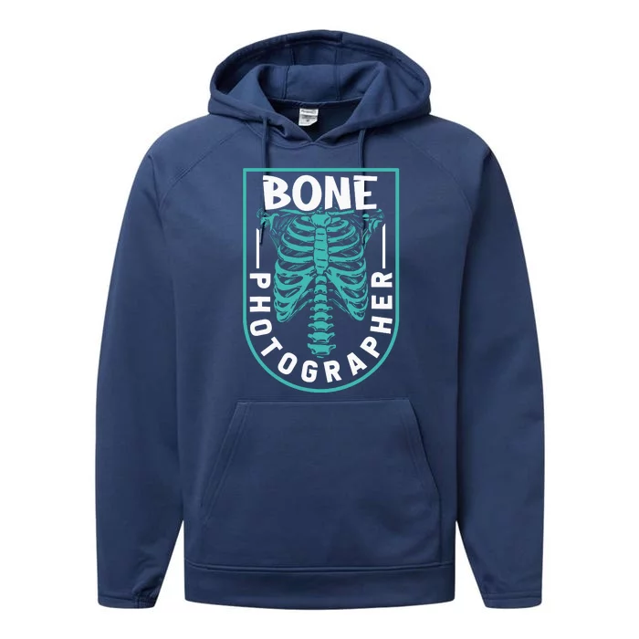 Bone Photographer Funny Radiology Technician XRay Performance Fleece Hoodie