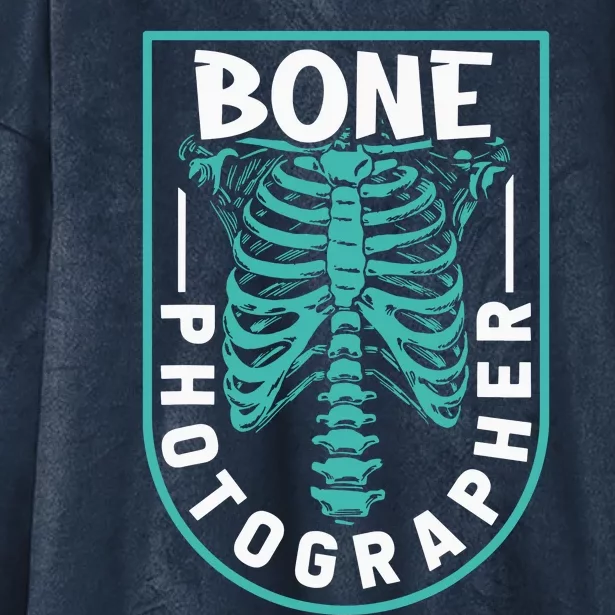 Bone Photographer Funny Radiology Technician XRay Hooded Wearable Blanket