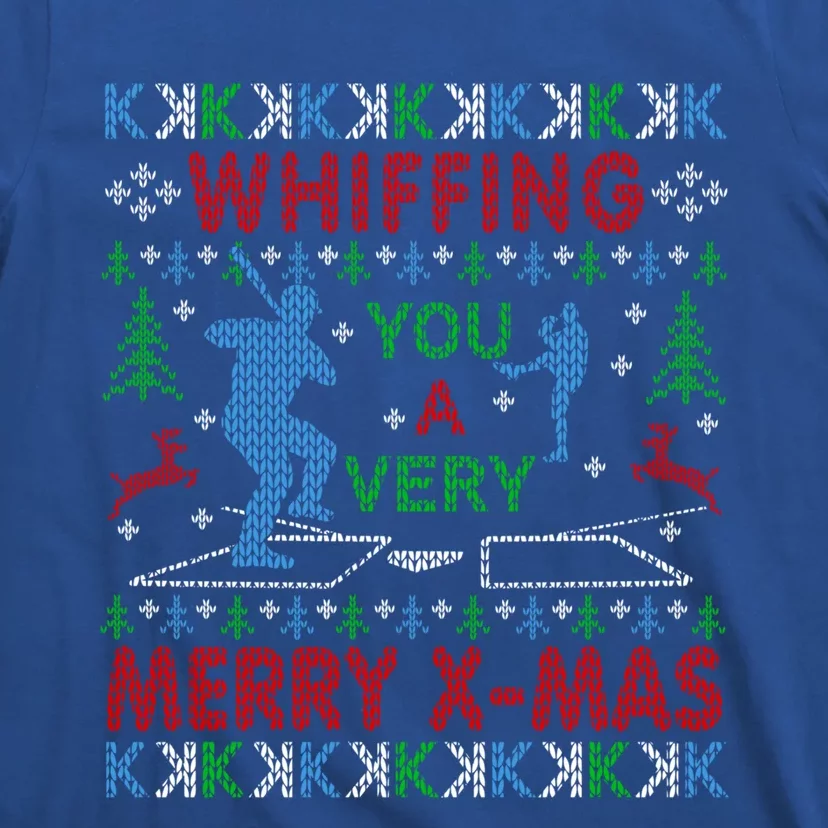 Baseball Pitching Funny Ugly Christmas Sweater Party Gift T-Shirt