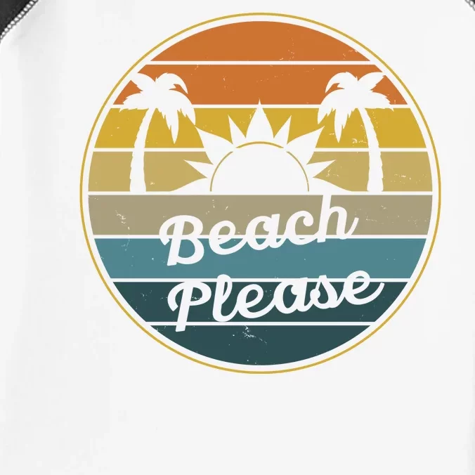 Beach Please Funny Tropical Retro Infant Baby Jersey Bodysuit