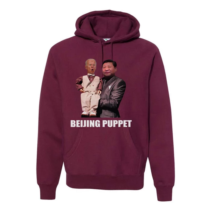 Beijing Puppet Funny Biden Premium Hoodie