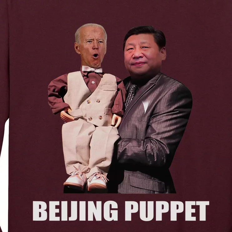 Beijing Puppet Funny Biden Tall Long Sleeve T-Shirt