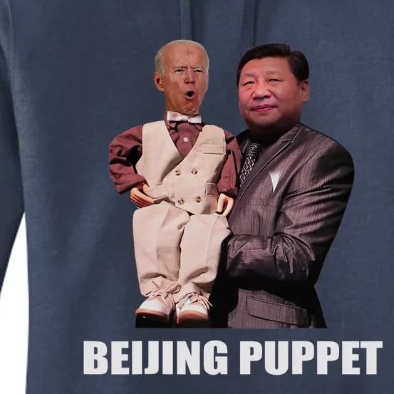 Beijing Puppet Funny Biden Women's Pullover Hoodie