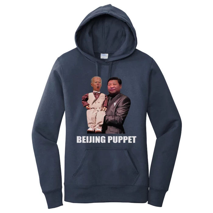 Beijing Puppet Funny Biden Women's Pullover Hoodie