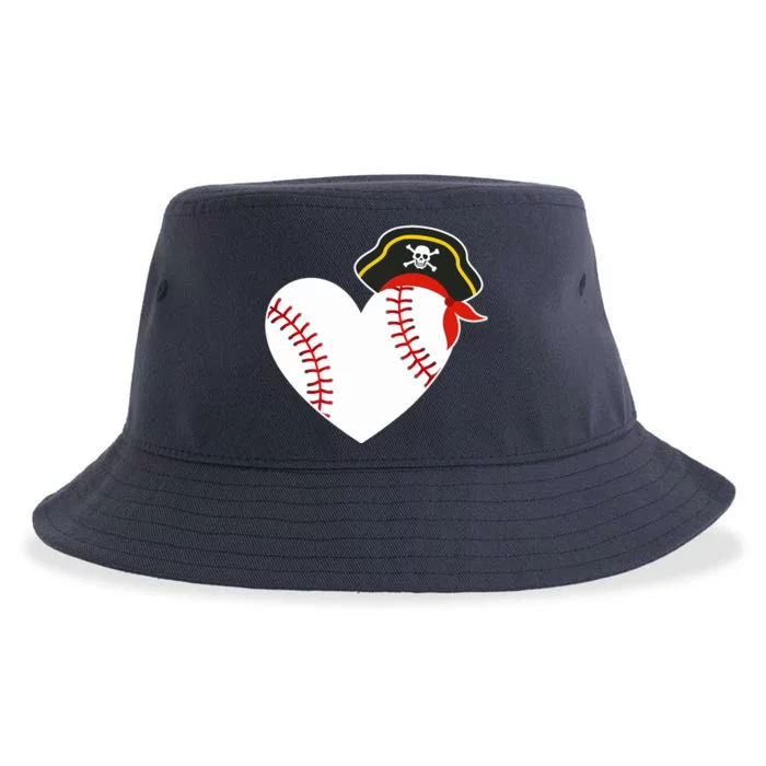 Baseball Pirate for Baseball Player Pitcher Catcher Sustainable Bucket Hat