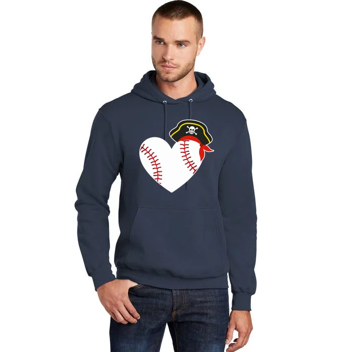 Baseball Pirate for Baseball Player Pitcher Catcher Tall Hoodie