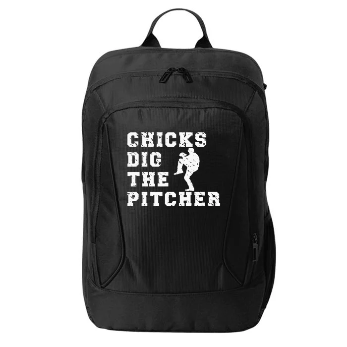 Baseball Pitcher Funny City Backpack