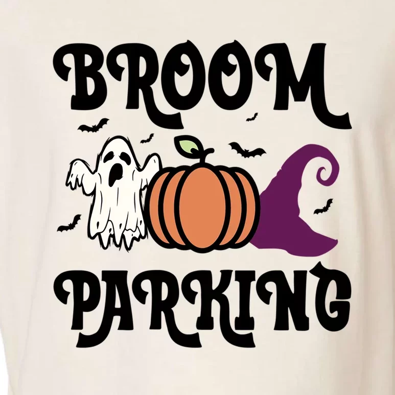 Broom Parking Funny Halloween And Season Lover Funny Gift Garment-Dyed Women's Muscle Tee