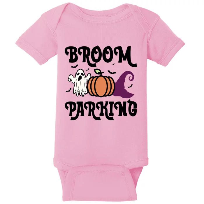 Broom Parking Funny Halloween And Season Lover Funny Gift Baby Bodysuit