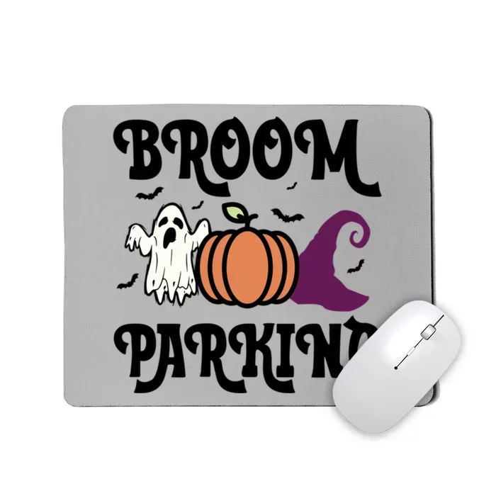 Broom Parking Funny Halloween And Season Lover Funny Gift Mousepad