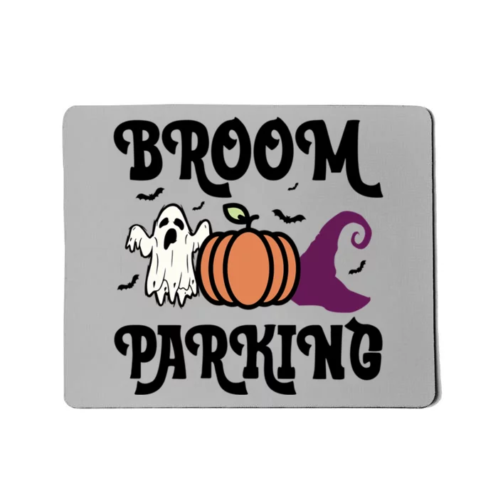 Broom Parking Funny Halloween And Season Lover Funny Gift Mousepad