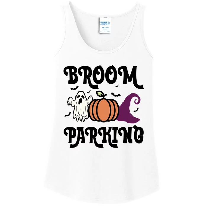 Broom Parking Funny Halloween And Season Lover Funny Gift Ladies Essential Tank