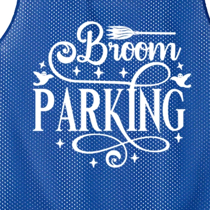 Broom Parking Funny Halloween Funny Gift Mesh Reversible Basketball Jersey Tank