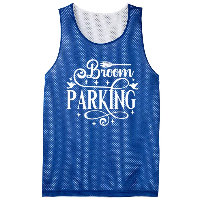 Broom Parking Funny Halloween Funny Gift Mesh Reversible Basketball Jersey Tank