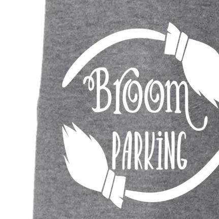 Broom Parking Funny Witches Scary Creepy Spooky Halloween Gift Doggie 3-End Fleece Hoodie