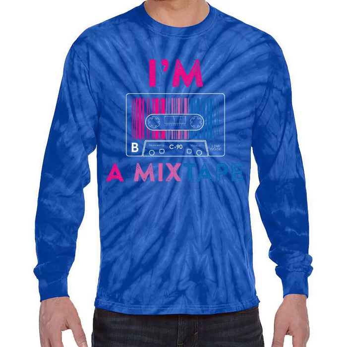 Bisexual Pride Flag Mixtape Women Gay Lesbian Lgbt Tie-Dye Long Sleeve Shirt