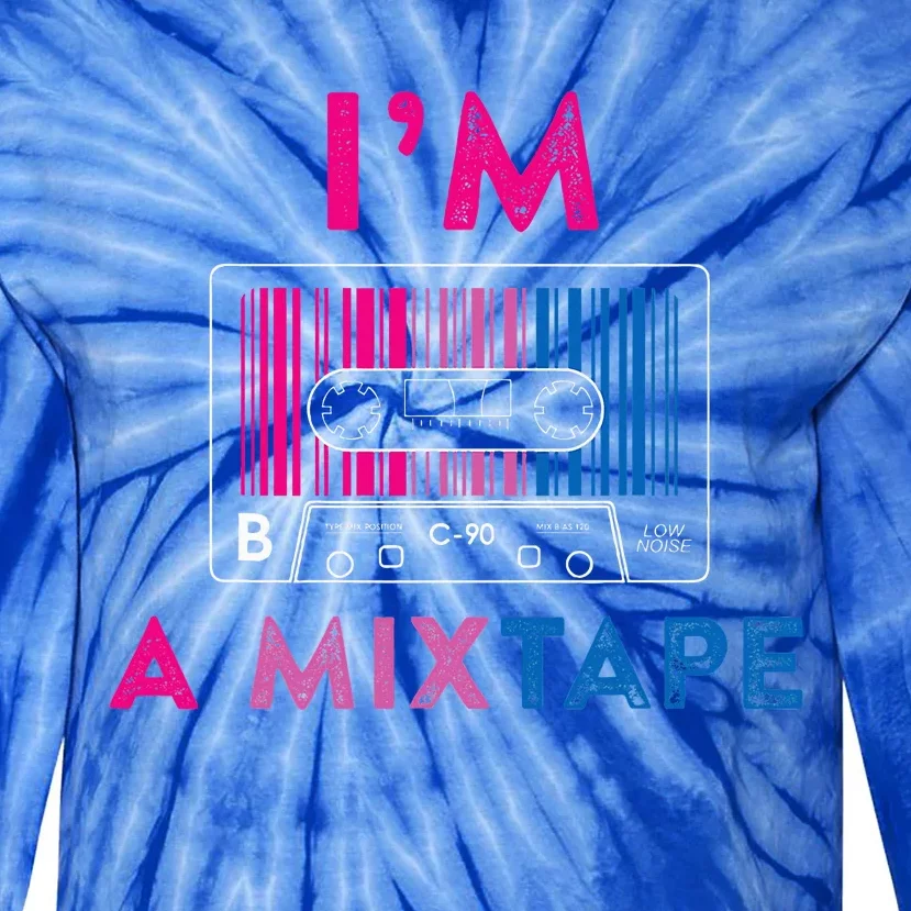 Bisexual Pride Flag Mixtape Women Gay Lesbian Lgbt Tie-Dye Long Sleeve Shirt