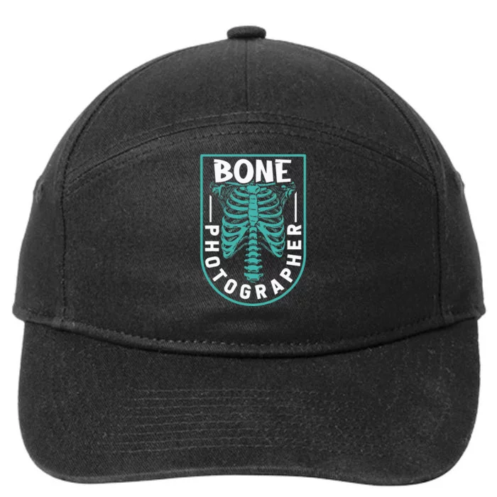 Bone Photographer Funny Radiology Technician Xray 7-Panel Snapback Hat