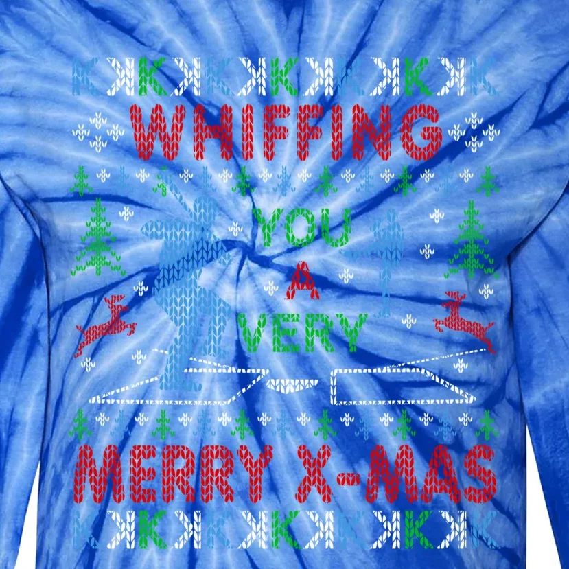 Baseball Pitching Funny Ugly Christmas Party Gift Funny Gift Tie-Dye Long Sleeve Shirt