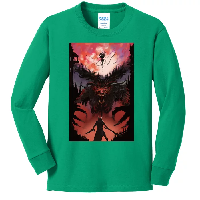 Bloodborne Poster Fan Art Kids Long Sleeve Shirt