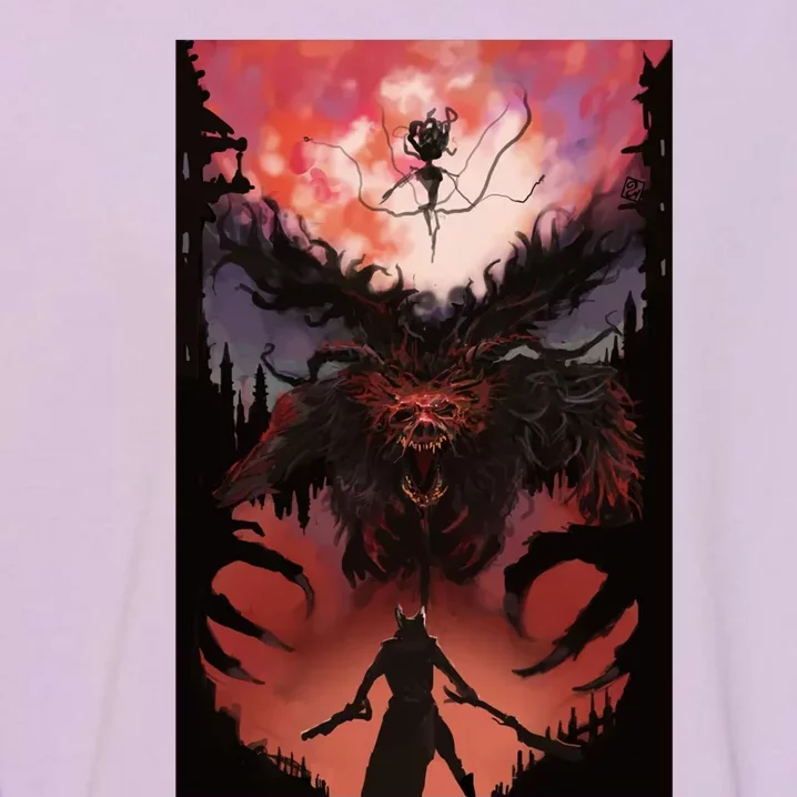 Bloodborne Poster Fan Art Garment-Dyed Sweatshirt