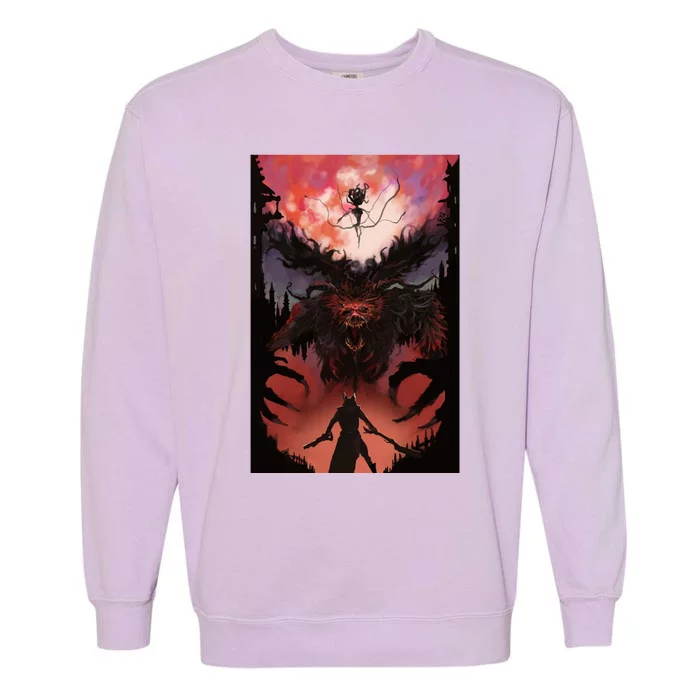 Bloodborne Poster Fan Art Garment-Dyed Sweatshirt