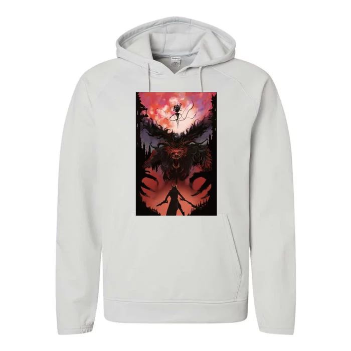 Bloodborne Poster Fan Art Performance Fleece Hoodie