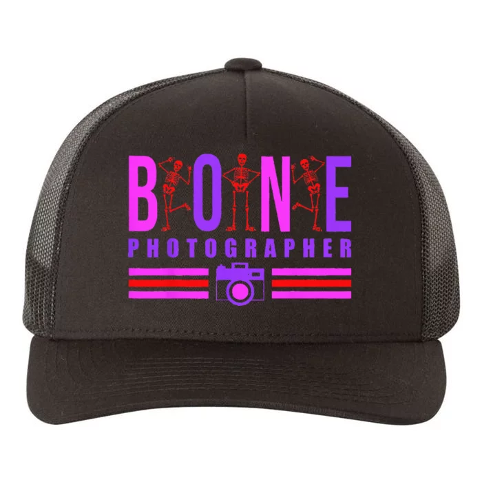 Bone Photographer Funny Skeleton XRay Tech Radiology Gift Yupoong Adult 5-Panel Trucker Hat