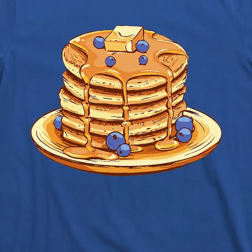 Blueberry Pancake Food Breakfast Sweets T-Shirt