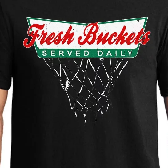 Basketball Player Fresh Buckets Served Daily Bball Pajama Set