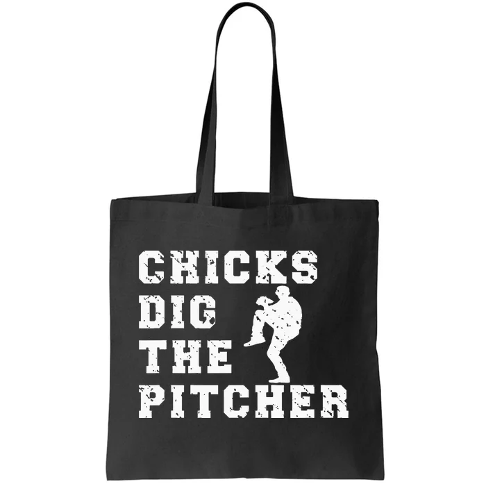 Baseball Pitcher Funny Tote Bag