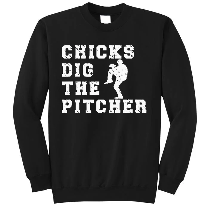 Baseball Pitcher Funny Tall Sweatshirt