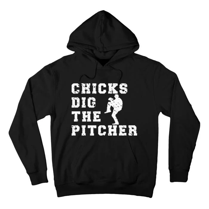 Baseball Pitcher Funny Tall Hoodie