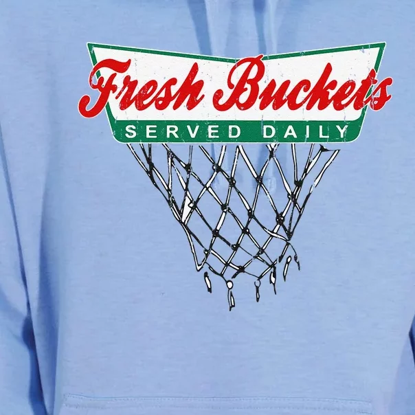 Basketball Player Fresh Buckets Served Daily Bball Unisex Surf Hoodie